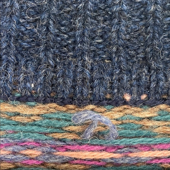 L.L. Bean Style Fair Isle Women's Multicolor Patterned Cardigan Wool - Picture 9 of 12